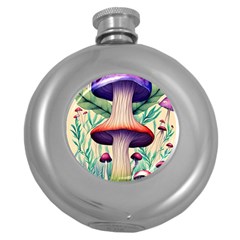 Magician s Conjuration Design Round Hip Flask (5 Oz) by GardenOfOphir