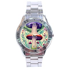 Magician s Conjuration Design Stainless Steel Analogue Watch by GardenOfOphir