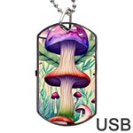 Magician s Conjuration Design Dog Tag USB Flash (One Side) Front