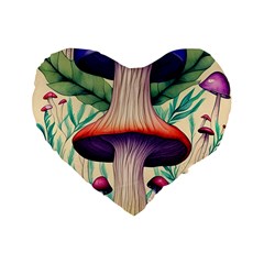 Magician s Conjuration Design Standard 16  Premium Heart Shape Cushions by GardenOfOphir