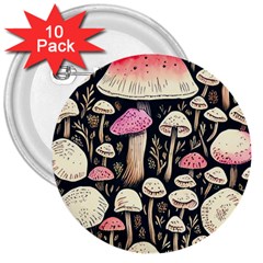 Spell Chanterelle Design 3  Buttons (10 Pack)  by GardenOfOphir