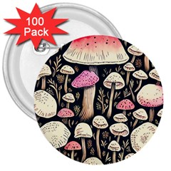 Spell Chanterelle Design 3  Buttons (100 Pack)  by GardenOfOphir