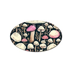 Spell Chanterelle Design Sticker (oval) by GardenOfOphir