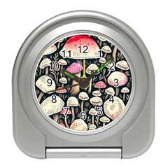 Spell Chanterelle Design Travel Alarm Clock by GardenOfOphir