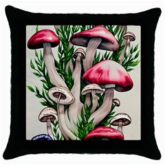 Glamour Enchantment Design Throw Pillow Case (black) by GardenOfOphir