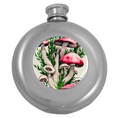 Glamour Enchantment Design Round Hip Flask (5 Oz) by GardenOfOphir