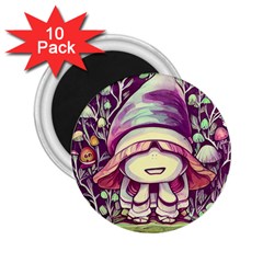 Toadstool Charm For Necromancy And Conjuration 2.25  Magnets (10 pack) 