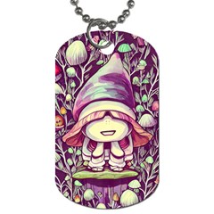 Toadstool Charm For Necromancy And Conjuration Dog Tag (one Side) by GardenOfOphir