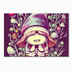 Toadstool Charm For Necromancy And Conjuration Postcard 4 x 6  (pkg Of 10) by GardenOfOphir