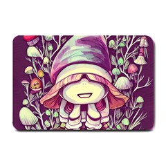 Toadstool Charm For Necromancy And Conjuration Small Doormat by GardenOfOphir