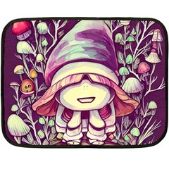 Toadstool Charm For Necromancy And Conjuration One Side Fleece Blanket (mini) by GardenOfOphir