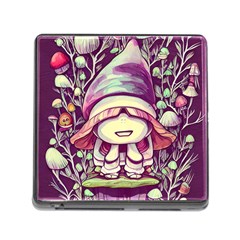 Toadstool Charm For Necromancy And Conjuration Memory Card Reader (square 5 Slot) by GardenOfOphir