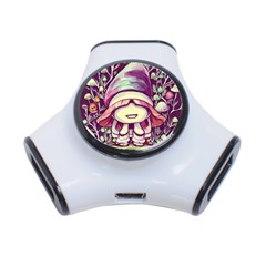 Toadstool Charm For Necromancy And Conjuration 3-port Usb Hub by GardenOfOphir