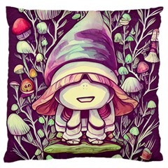 Toadstool Charm For Necromancy And Conjuration Large Cushion Case (Two Sides)