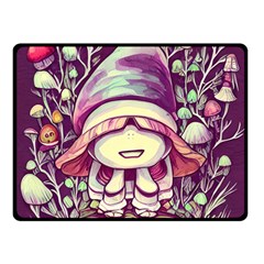 Toadstool Charm For Necromancy And Conjuration Fleece Blanket (Small)