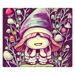 Toadstool Charm For Necromancy And Conjuration Premium Plush Fleece Blanket (Small)