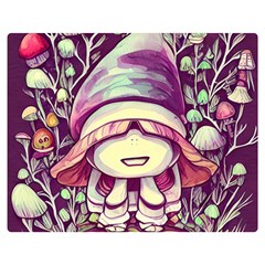 Toadstool Charm For Necromancy And Conjuration One Side Premium Plush Fleece Blanket (medium)