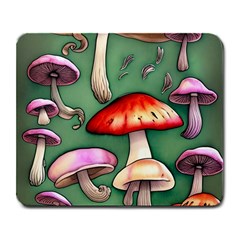 Glamour Mushroom For Enchantment And Bewitchment Large Mousepad by GardenOfOphir