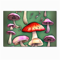 Glamour Mushroom For Enchantment And Bewitchment Postcard 4 x 6  (pkg Of 10) by GardenOfOphir