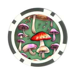 Glamour Mushroom For Enchantment And Bewitchment Poker Chip Card Guard by GardenOfOphir