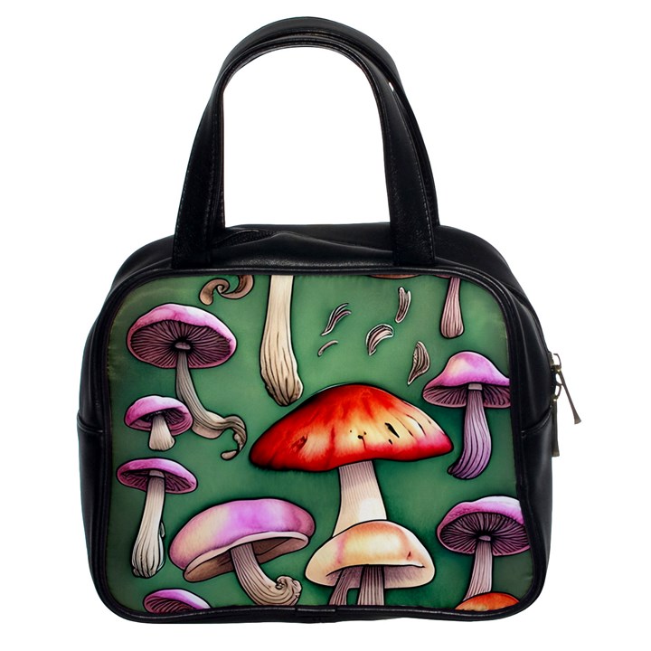 Glamour Mushroom For Enchantment And Bewitchment Classic Handbag (Two Sides)