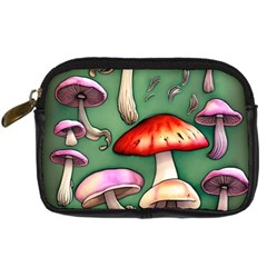 Glamour Mushroom For Enchantment And Bewitchment Digital Camera Leather Case by GardenOfOphir