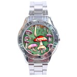 Glamour Mushroom For Enchantment And Bewitchment Stainless Steel Analogue Watch Front