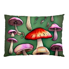 Glamour Mushroom For Enchantment And Bewitchment Pillow Case (two Sides) by GardenOfOphir