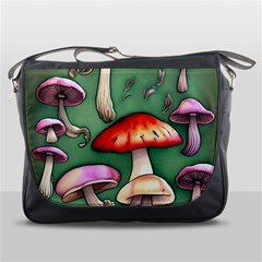 Glamour Mushroom For Enchantment And Bewitchment Messenger Bag by GardenOfOphir