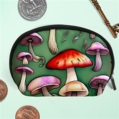 Glamour Mushroom For Enchantment And Bewitchment Accessory Pouch (large) by GardenOfOphir