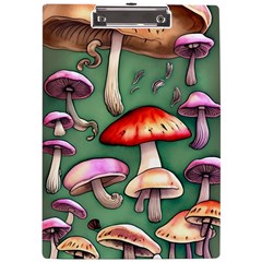 Glamour Mushroom For Enchantment And Bewitchment A4 Acrylic Clipboard by GardenOfOphir