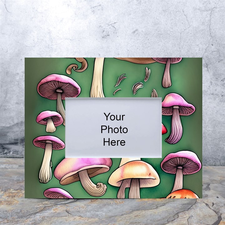 Glamour Mushroom For Enchantment And Bewitchment White Tabletop Photo Frame 4 x6 