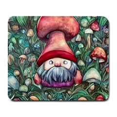 Black Art Mushroom For Incantation And Witchcraft Large Mousepad by GardenOfOphir