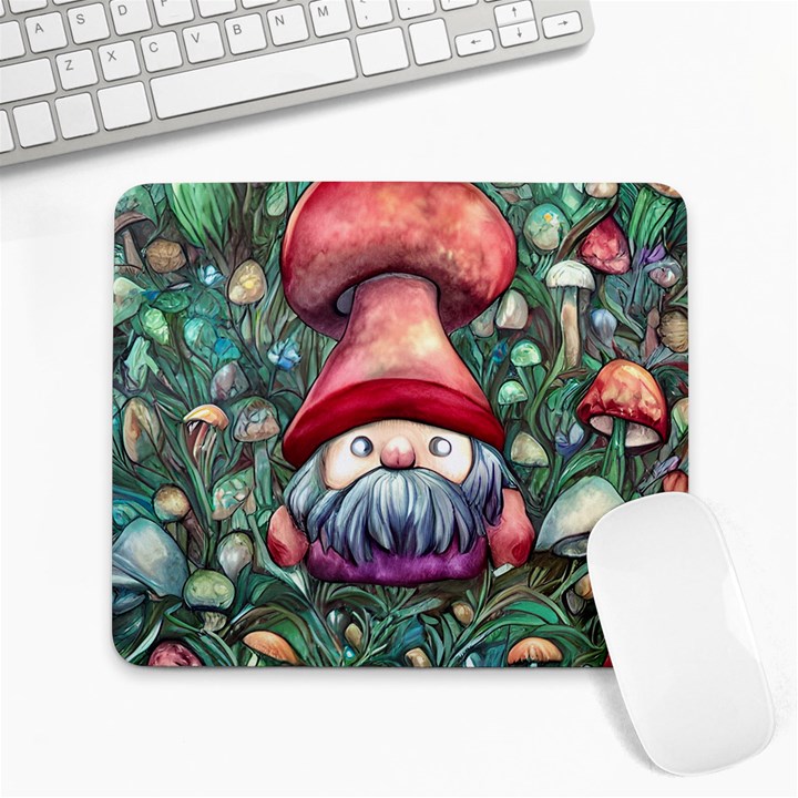 Black Art Mushroom For Incantation And Witchcraft Large Mousepad