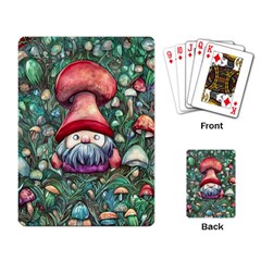 Black Art Mushroom For Incantation And Witchcraft Playing Cards Single Design (rectangle) by GardenOfOphir