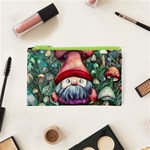 Black Art Mushroom For Incantation And Witchcraft Cosmetic Bag (XS) Front