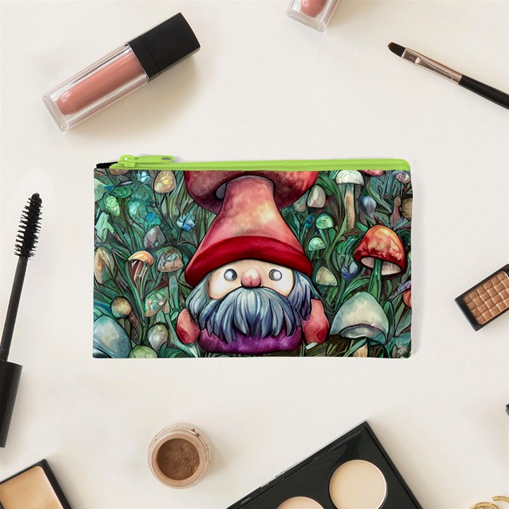 Black Art Mushroom For Incantation And Witchcraft Cosmetic Bag (XS)