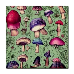 Presto Mushroom For Prestidigitation And Legerdemain Tile Coaster by GardenOfOphir