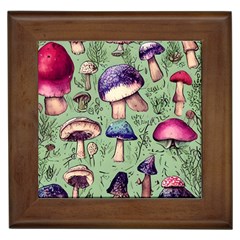 Presto Mushroom For Prestidigitation And Legerdemain Framed Tile by GardenOfOphir