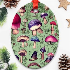 Presto Mushroom For Prestidigitation And Legerdemain Ornament (oval) by GardenOfOphir