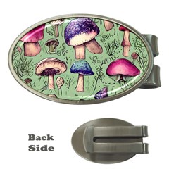 Presto Mushroom For Prestidigitation And Legerdemain Money Clips (oval)  by GardenOfOphir