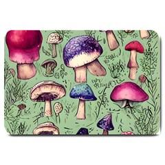 Presto Mushroom For Prestidigitation And Legerdemain Large Doormat by GardenOfOphir