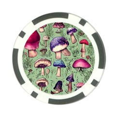 Presto Mushroom For Prestidigitation And Legerdemain Poker Chip Card Guard by GardenOfOphir