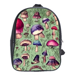 Presto Mushroom For Prestidigitation And Legerdemain School Bag (large) by GardenOfOphir