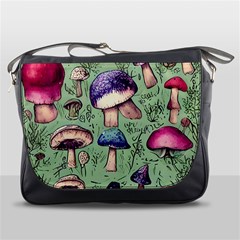 Presto Mushroom For Prestidigitation And Legerdemain Messenger Bag by GardenOfOphir