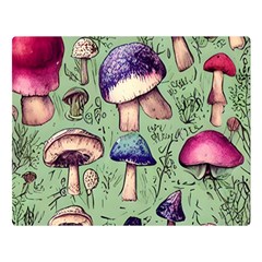 Presto Mushroom For Prestidigitation And Legerdemain One Side Premium Plush Fleece Blanket (large) by GardenOfOphir