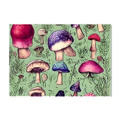 Presto Mushroom For Prestidigitation And Legerdemain Crystal Sticker (a4) by GardenOfOphir