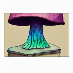 Forest Fairycore Mushroom Postcard 4 x 6  (pkg Of 10) by GardenOfOphir