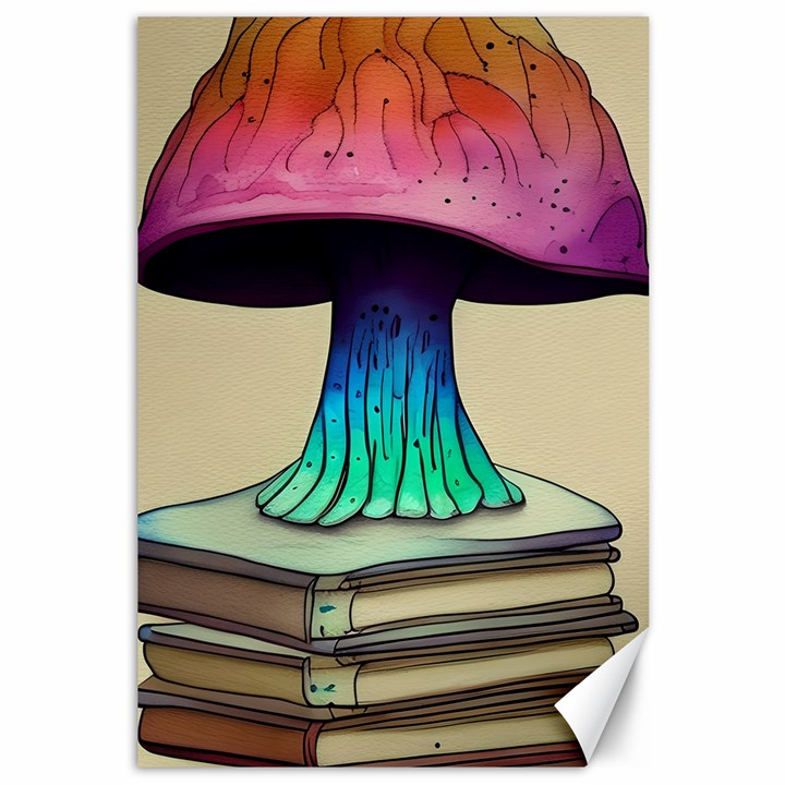 Forest Fairycore Mushroom Canvas 12  x 18 