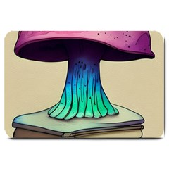 Forest Fairycore Mushroom Large Doormat by GardenOfOphir